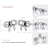 Original 925 Sterling Silver stud earrings for Women Geometric Pattern Delicating Stud Earrings Brand Fine Jewelry