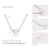 Pearls Gold Chain Necklace 925 Silver White Pearls Necklace For Women Rose Gold Chain Silver Necklace Brand Fine Jewelry