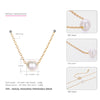 Pearls Gold Chain Necklace 925 Silver White Pearls Necklace For Women Rose Gold Chain Silver Necklace Brand Fine Jewelry