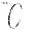 Promotion 925 Sterling Silver Bangles&Bracelets for Women Leaf Design Black National Style Full Cuff Bangles Fine Jewelry