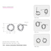 Really 925 Sterling Silver Stud Earrings for Women Geometric Shape Simple and Cute Style Fine Jewelry