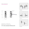 Really 925 Sterling Silver Stud Earrings for Women Geometric Shape Simple and Cute Style Fine Jewelry