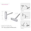 Really 925 Sterling Silver Stud Earrings for Women Geometric Shape Simple and Cute Style Fine Jewelry