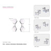 Really 925 Sterling Silver Stud Earrings for Women Geometric Shape Simple and Cute Style Fine Jewelry
