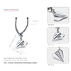 Really Sterling Silver 925 jewelry Necklaces for Women Aircraft Pendants Trendy Simple Necklaces Fine Jewelry