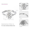 Simple Round Rings 925 Silver Simple Round Circle Ring Fashion Jewelry For Women Lovely Simple Round Party Ring