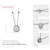 Zircon 925 Sterling Silver Round Choker Necklace Geometry Luxury and Romantic Style Fine Jewelry for Women