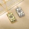 Tarot Card Necklace For Women Stainless Steel Sun Fortune Star Moon Pendant Necklace Wisdom Strength Symbolic Friendship Jewelry