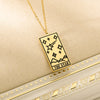 Tarot Card Necklace For Women Stainless Steel Sun Fortune Star Moon Pendant Necklace Wisdom Strength Symbolic Friendship Jewelry