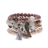 Tassel Beaded Charms Bracelet Pendant Wing Round Bracelets For Women able Jewelry Boho Style Stone Bracelets And Bangles