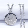 Taurus Astrology Stainless Steel Necklace Silver Color Round Chain Necklaces Punk Jewelry gioielli acciaio inox don NXS02