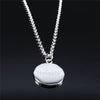 Taurus Astrology Stainless Steel Necklace Silver Color Round Chain Necklaces Punk Jewelry gioielli acciaio inox don NXS02