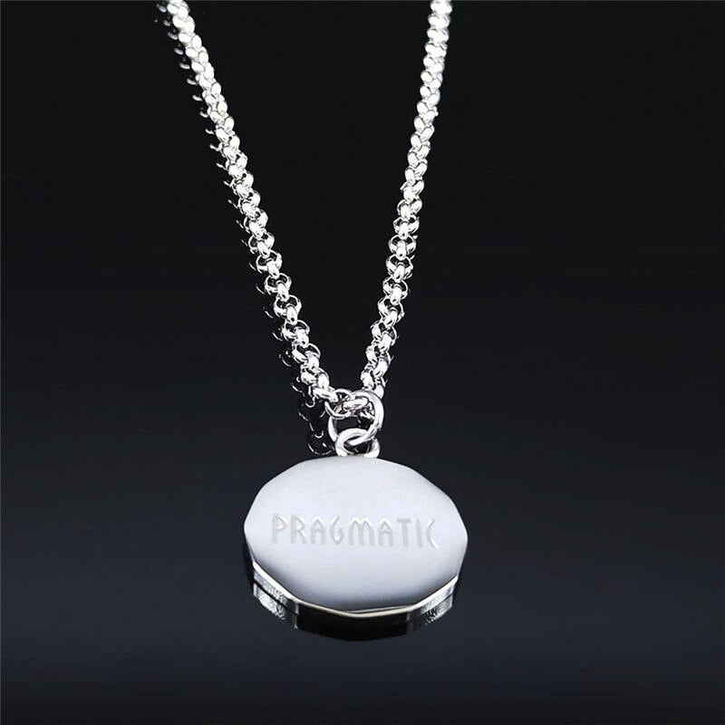 Taurus Astrology Stainless Steel Necklace Silver Color Round Chain Necklaces Punk Jewelry gioielli acciaio inox don NXS02