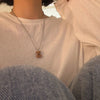 Teddy Bear Pendant Chain Necklace for Girls Women Korean Bear Long Sweater Neck Chain Necklaces Cute Collar Jewelry Gift