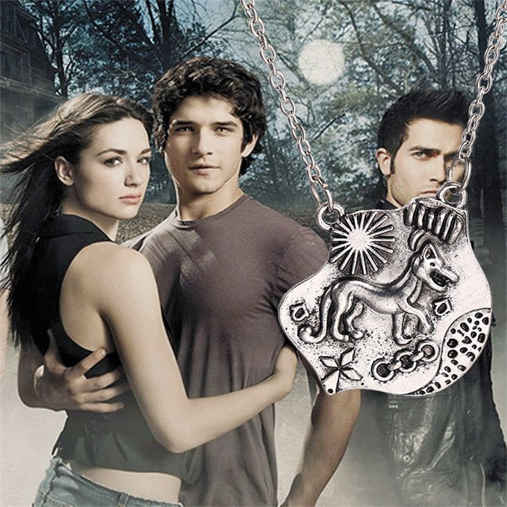 Teen Wolf Necklace Triskele Triskelion Allison Argent Totem Pendant Vintage Antique Silver Color Movie Jewelry Men
