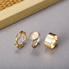 Temperament Gold Adjustable Butterfly Ring Set For Women Girl  Irregular Finger Thin Rings Gift 2021 Female Jewelry Party