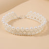 Temperament Woman Hand-woven Pearl Choker Necklace for Woman Party Casual