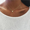 Tenande Heart Crystal Necklaces Leaf Moon Choker Necklaces Pendants for Women Beach Style Statement Jewelry Bijoux