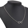 Tenande Silver Color Charm Jewelry Infinity Choker Necklaces & Pendants for Women Party Jewelry Gifts Bijuter Colar