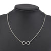 Tenande Silver Color Charm Jewelry Infinity Choker Necklaces & Pendants for Women Party Jewelry Gifts Bijuter Colar