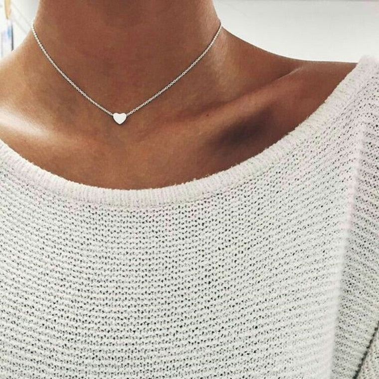 Simple Style Clavicle Chain Birds Anchor Dove Shell Hearts Necklaces & Pendants for Women Hot Sale Valentine's D Colar