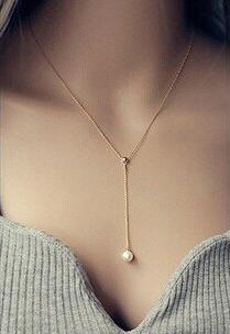 Tenande Vintage Bohemian Natural Stone Beads Peace Dove Water Droplets Clavicle Chain Necklaces for Women Valentine's Day Gifts