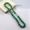 Terisa Pearl Jewelry Store Style Natural Stone Necklace Green Round Jades Gemstones Jewelry Charming Women Gift
