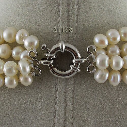 Terisa Pearl Jewelry Store White Color Potato Round Natural Freshwater Pearl Necklace Mix Size Smart Jewelry Women Gift