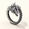 Thai Silver Colour Loong Punk Men Women Ring Gothic Accessories Vintage Party Jewelry Accessories  GaaBou Jewellery