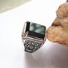 Thailand origin silversmith pure manual S925 pure silver ornaments Thai silver restoring ancient ways female mark the ring
