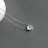 Aurora Forest Necklace Halo Crystal Gemstone S925 Silver Scale Light Pendant Necklace for Women Elegant Jewelry