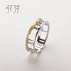 Birch Forest Design Rings s925 Silver Hollow Golden Leaves Finger Ring for Women Ladies Love Story jewelry gift