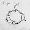 Ink Gemstone Bracelet Bead Crystal s925 Silver Smooth Comfort Black Chain Jewelry for Women Story Elegant Gift