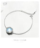Original Design Aurora Moonstone Forest Cushion Ladies' Bracelets 925 Silver Scale light Bracelet Female Simple jewelry