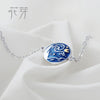 Van Gogh Enamel Cloisonne Plated Bracelet Star Moon Night Oil Painting s925 Silver Bracelet Jewelry for women gift