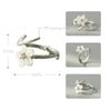 White Cherry Blossom Silver Ring s925 Silver Natural Pearl Shell Flower Branch Rings for Women Elegant Ladies Jewelry
