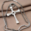 The Fast And Furious 8 Vin Diesel Dominic Toretto Real 925 Sterling Silver Cross Pendant Necklaces For Men Women Free Engraving