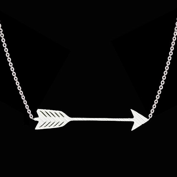 The Hunger Games Jewelry Collares Vintage Stainless Steel Silver One Direction Arrow Necklaces Women Gold Christmas Gift BFF