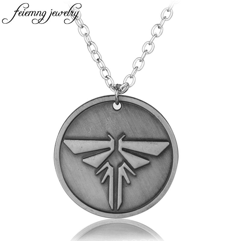 The Last Of Us Necklace The Last Survivors Round Grey Firefly Pendant Necklaces For Women Men Fashion Accessories Collar Jewelry