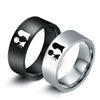 The Nightmare Before Christmas Ring Jack And Sally Ring For Women Couple Titanium Rings Charm Jewelry Accessories Christmas Gift