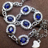 The Sapphire Bracelet is a symb of loyalty, loyalty, love and honesty. Main stone 5A sapphire, gemstone size 3*4mm! 925 silver