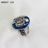 The Vampire Diaries Charm Rings For Women Men Vintage Damon Stefan Blue Stone Finger Rings Movie Cosplay Jewelry Family Gifts