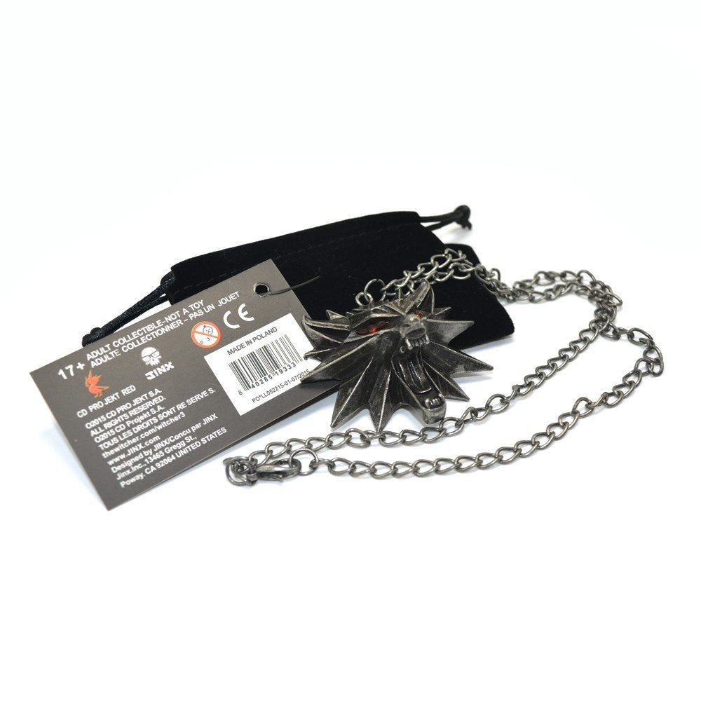 The Witcher 3 Wild Hunt Medallion Pendant and Chain Necklace 1 Bag and 1 Card Wholesale Cheap Price