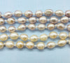 The last 19PCS pearl necklace. 5-6MM pink/purple/gray, freshwater baroque pearl necklace. Free delivery 18 inches