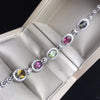 The latest design of Natural Sapphire Bracelet high-end jewelry Monopoly 925 silver wear perfect effect