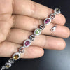 The latest design of Natural Sapphire Bracelet high-end jewelry Monopoly 925 silver wear perfect effect