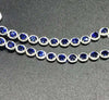 The luxurious Sapphire Bracelet symbolizes loyalty, perseverance, love and honesty. The main gemstone is 5A sapphire. Jewel size