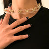 Thick Acrylic Chain Necklace for Women Punk Transparent Chain Short Choker Collar Necklace on the Neck 2021 Jewelry Girl