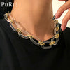 Thick Acrylic Chain Necklace for Women Punk Transparent Chain Short Choker Collar Necklace on the Neck 2021 Jewelry Girl