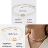 Thick Chain Choker Necklace Women's Stainless Steel Necklace Euramerican Punk Letter Pearl Necklaces For Women Jewelry Gift